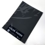 100均セリアでB4サイズの黒色の画用紙『色画用紙 COLOR PAPER』買いました！