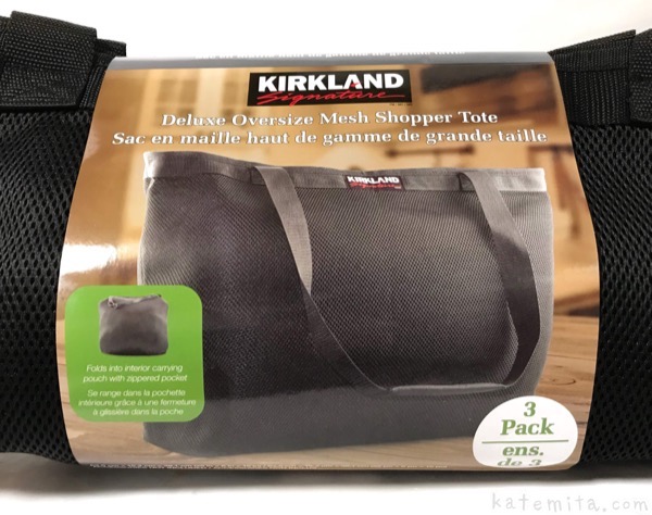 Kirkland Signature Deluxe Oversize Mesh Shopper Tote 3-pack