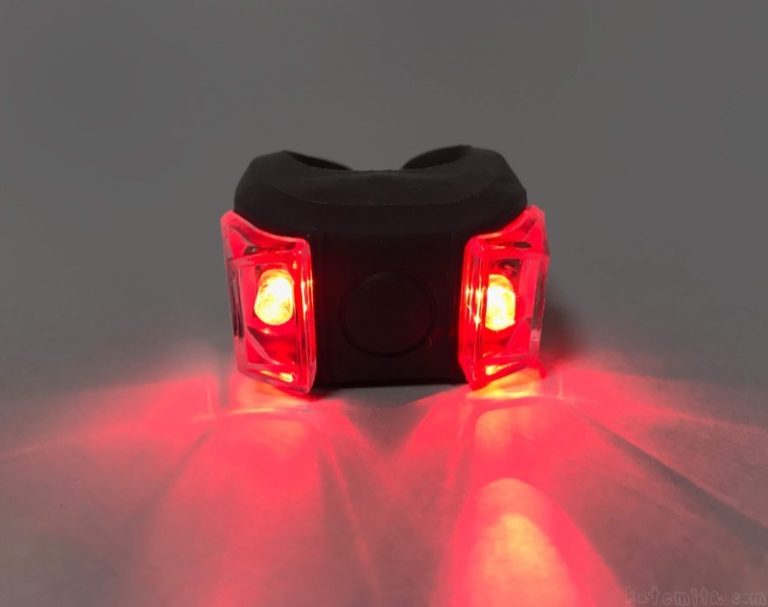 ダイソーの『LED自転車ライト後用』が赤色のテールライトで便利！ 買てみた