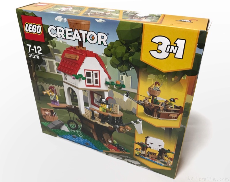 LEGOの『Creator 3in1 Treehouse Treasures(31078)』のドクロを作って 