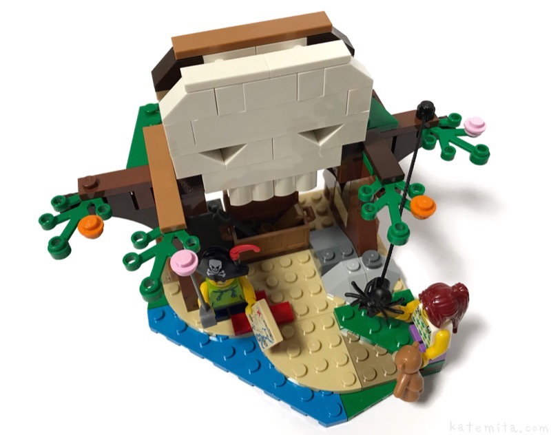 LEGOの『Creator 3in1 Treehouse Treasures(31078)』のドクロを作って 