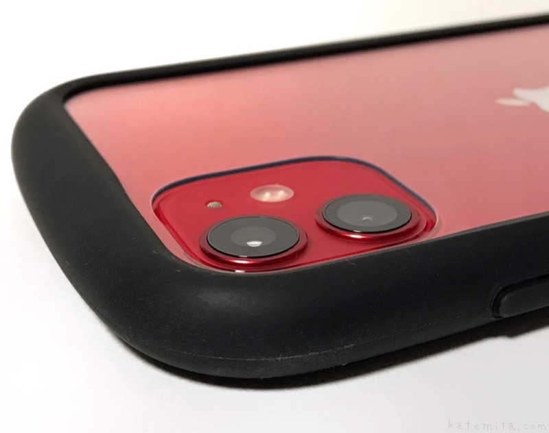 当社の Hamee IFACE iPhone 11 ケース 赤 レッド 透明クリアケース