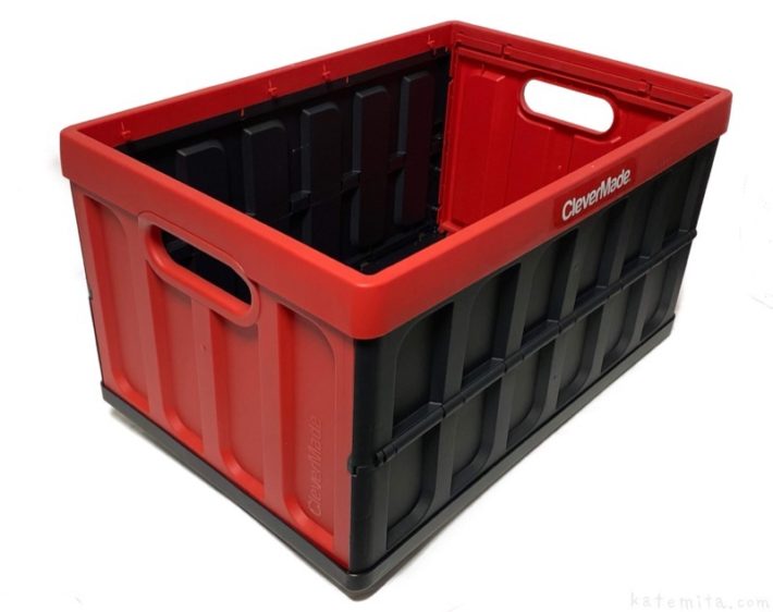 コストコの『CLEVERMADE折り畳みコンテナ46L 耐荷重34kg』がオシャレで丈夫でコンパクト！ 買てみた