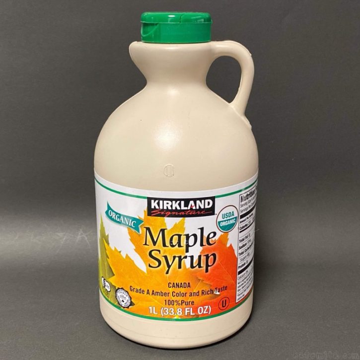コストコの『KIRKLANDオーガニック メープルシロップ』がたっぷり入って超おいしい！ 買てみた