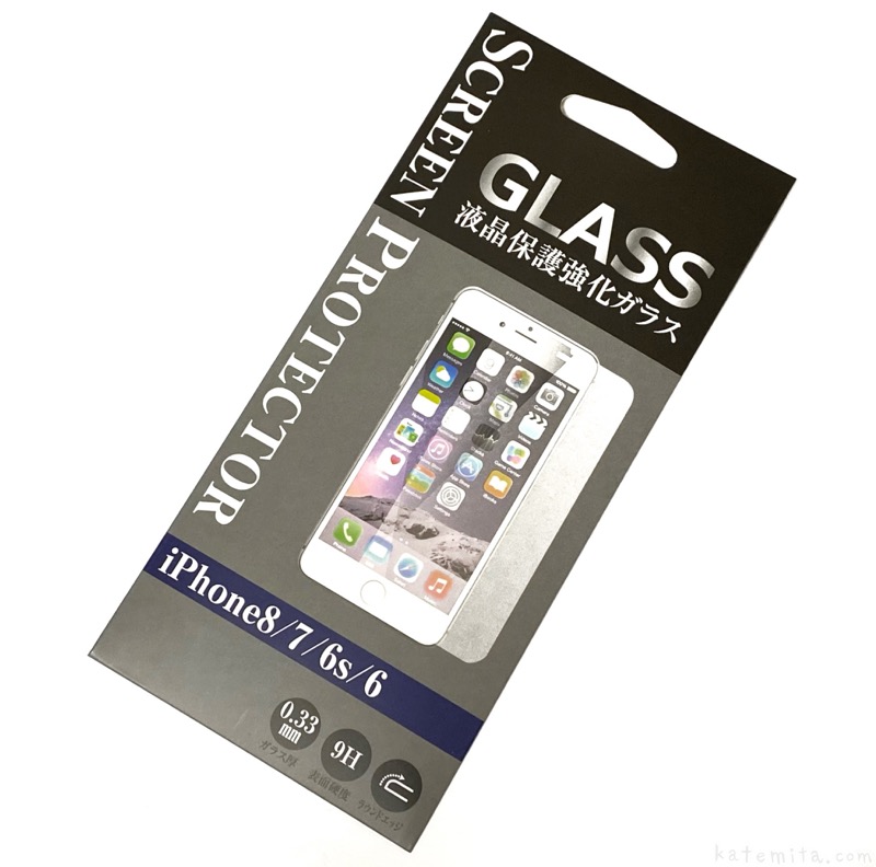 100均の保護シートが Iphonese 第2世代 にピッタリ Iphone8用の液晶保護強化ガラス 買てみた