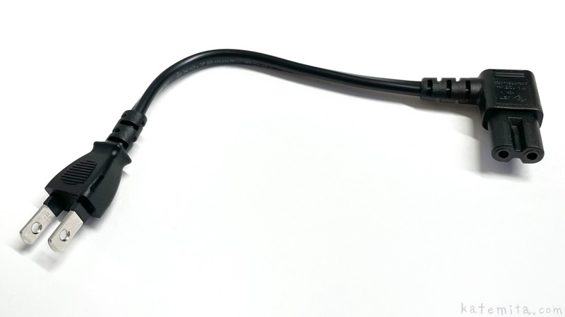 サンワサプライの『電源コード(2P・L型コネクタ) 0.2m KB-DM2L-02』が短いメガネ型コネクタで便利！ | 買てみた