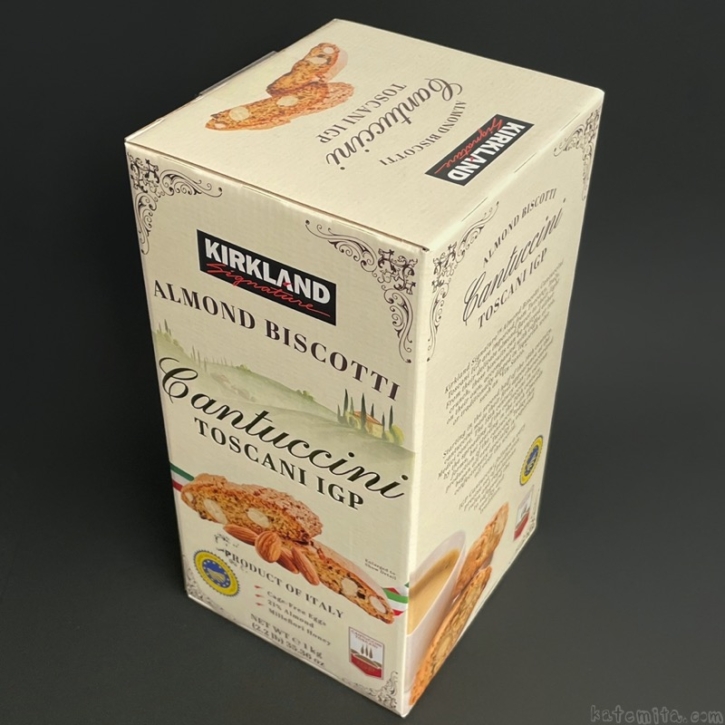 コストコの『カークランドシグネチャー アーモンドビスコッティ カントゥチーニ トスカーニIGP 1kg』がサクサクでたっぷり！ 買てみた