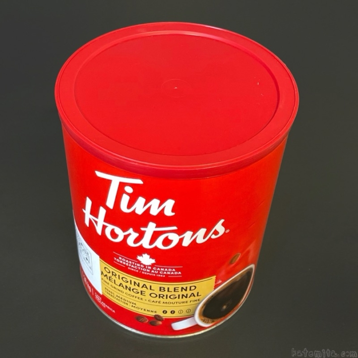 コストコの『Tim Hortons オリジナルブレンドコーヒー粉 1.36kg』が大きな缶に入って美味しい！ 買てみた
