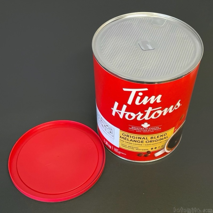 コストコの『Tim Hortons オリジナルブレンドコーヒー粉 1.36kg』が大きな缶に入って美味しい！ 買てみた