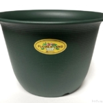 100均の『植木鉢7号』が濃い緑色の樹脂で出来た鉢でオシャレ！