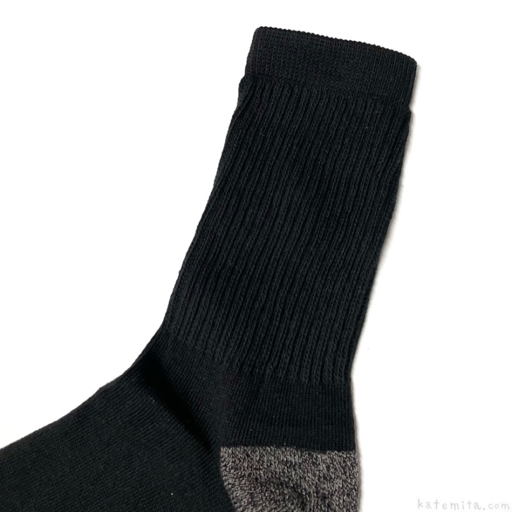 コストコの『Timberland メンズ クルーソックス6足組』が黒色とグレーの2色のクルー丈！ 買てみた