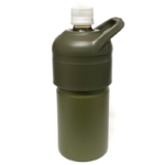 カインズの『ボトルインボトル グリーン 500ml～650ml用』にペットボトルが入って便利！