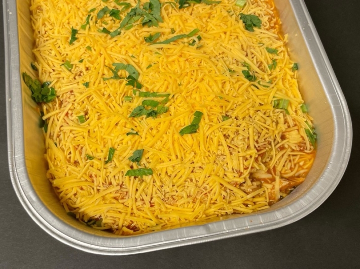 チキンエンチラーダとチキンのクリームスープのレシピ