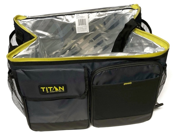 コストコの『TITAN 50缶容量 折り畳みクーラーバッグ』が小さな蓋付きで便利！ 買てみた