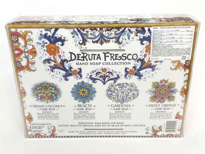 コストコの『DERUTA FRESCO ハンドソープ4種』がオシャレな容器で香りが良い！ 買てみた