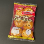 ヤマザキの『ミニレーズンカスタードロール(6個入)』がベイクワンの菓子パンで美味しい！