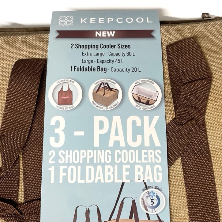 コストコで『コストコ サスティナブル ジュート クーラーバッグ (60L・45L・ポケットバッグ)』を買いました！ 買てみた