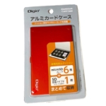 ナカバヤシの『Digio2 メモリーカードケース アルミ SDカード 1枚 ・ microSDカード 6枚 収納 レッド』が薄くて良い！